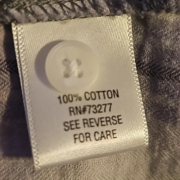 Croft & Barrow Grey Plaid Shirt - Picture 8 of 9